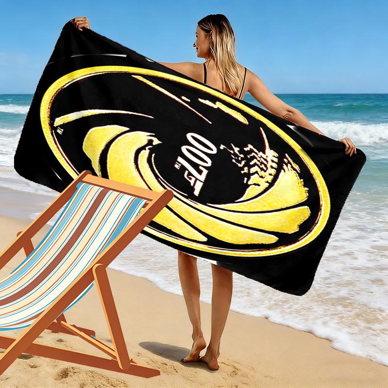 Espionage Intrigue Quantum Solace beach towel soft Beach towel for vacation photos swim Absorbent bath towel Outdoor pool towel beach