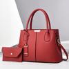 Fashionable Large Tote Bag For Women Versatile Casual Commuter Handbag With Chic Retro Style And Color Block Elements
