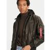 Куртка из имитации кожи Alpha Industries 123106