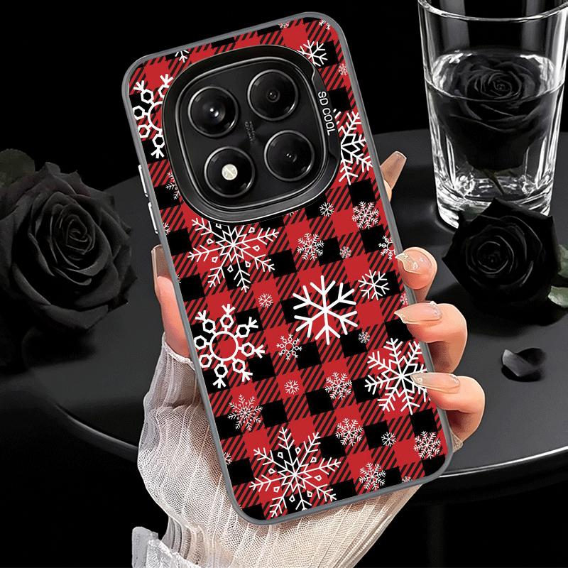 Snow Snowflake Winter Cold Shockproof Phone Case for Xiaomi Redmi Note 15 14 13 12 Pro Plus 11 11S 11T 5G Cover Anti Fall Fundas