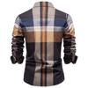 AIOPESON 2025 Classic Plaid Shirt Men 100% Cotton Autumn Winter Thicken Office Formal Long Sleeve Business Executive Mens Shirts
