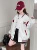 Girls' 2025 Casual Sport Baseball Jacket - Versatile Spring and Autumn Outerwear for Kids