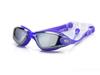 SBART High-Definition Flat Swimming Goggles with Large Electroplated Lenses & Earplugs - Waterproof & Anti-Fog, Unisex.