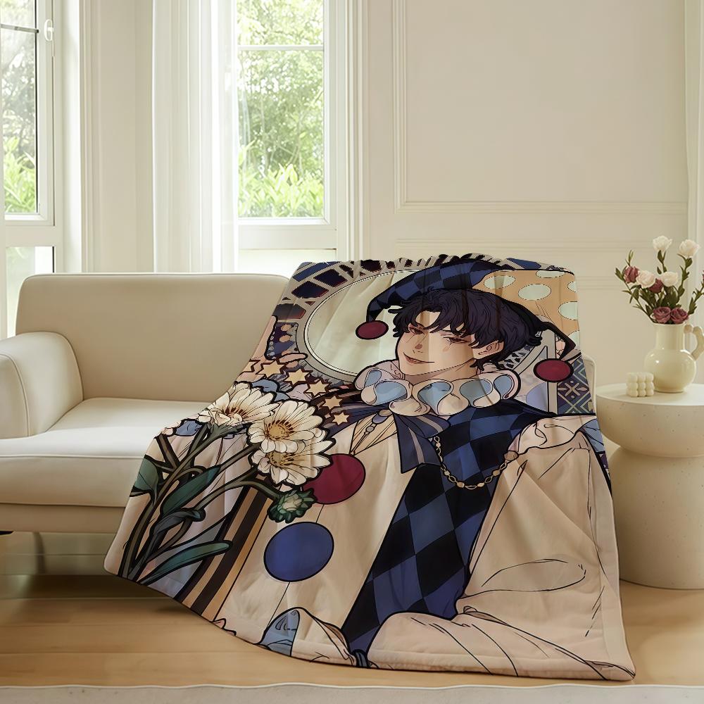 Adventure anime L-Lord of M-Mysteries Blanket For Sofa Office Bed Plane Travel Sleep Read Relax Camping Soft And Warm