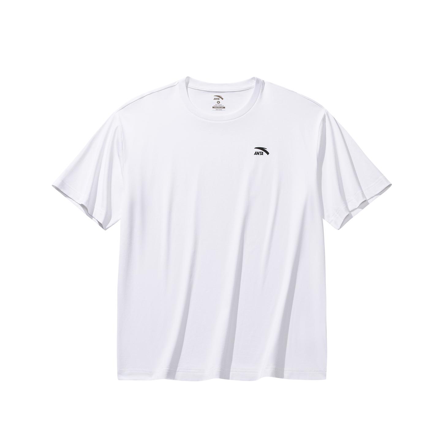 Anta Classic Short Sleeve T-Shirt Men tops Pure-White 952628103-7 XS