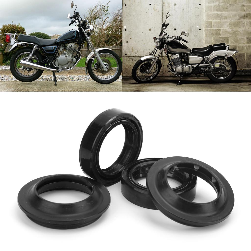 4 Stück Gabelfederbein Staub-Öldichtungen Passend für CMX250 KZ400 CA250 GN250 CMX250 TTR250 Motorrad