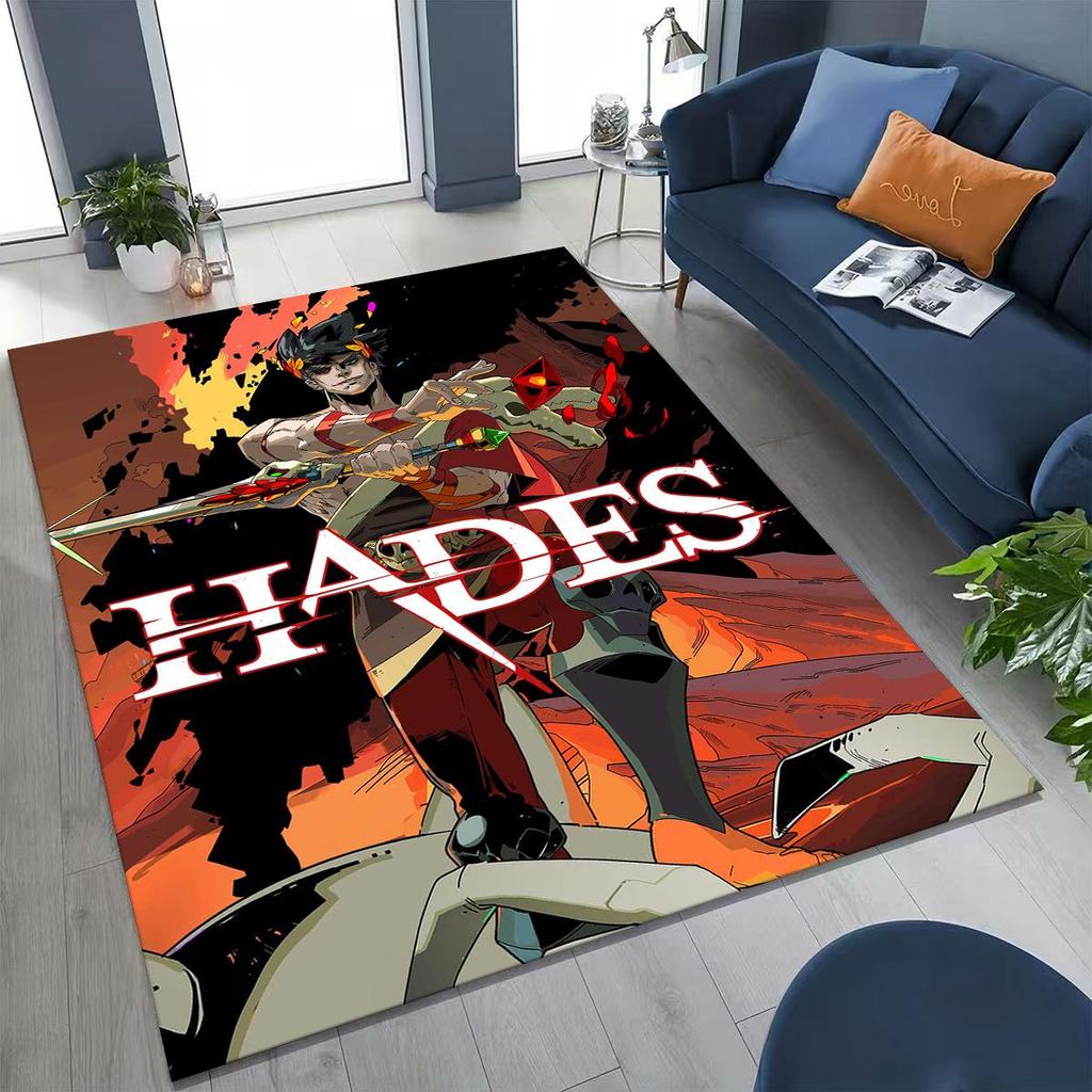 3D Classics Game Hades Cartoon Gamer Rug for Bedroom Living Room Sofa Home Doormat Decor, Large Kid Play Non-slip Floor Mat Gift