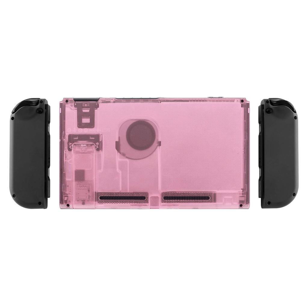 eXtremeRate DIY Back Housing Shell for Switch Console with Kickstand Shell Not Included - Joy-Con [Cherry Pink]