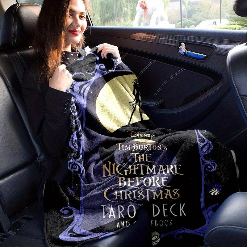 1pc, Cozy Nightmare Before Christmas Home Decor Blanket: Perfect Gift for Bedroom, Living Room, Travel, Camping, Car