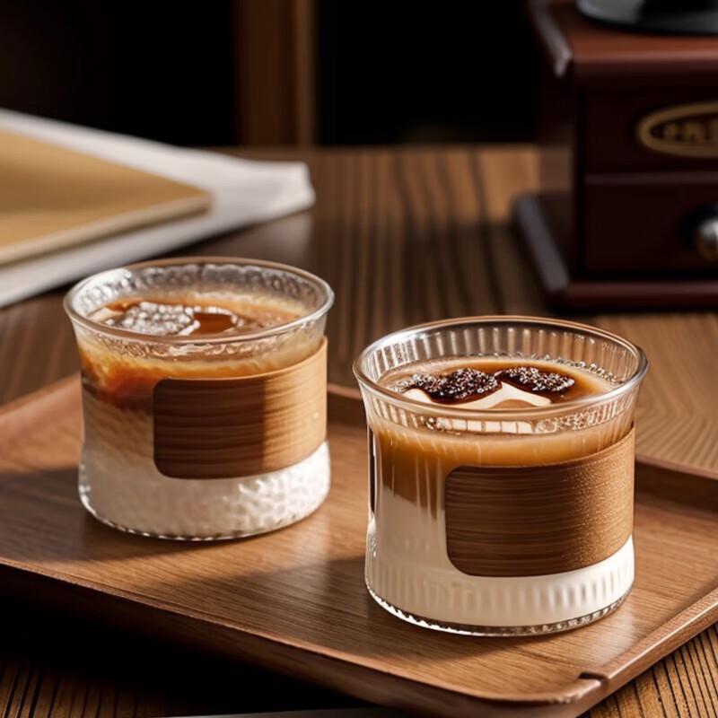 Bailian 150ml Vertical Stripe Glass Mug