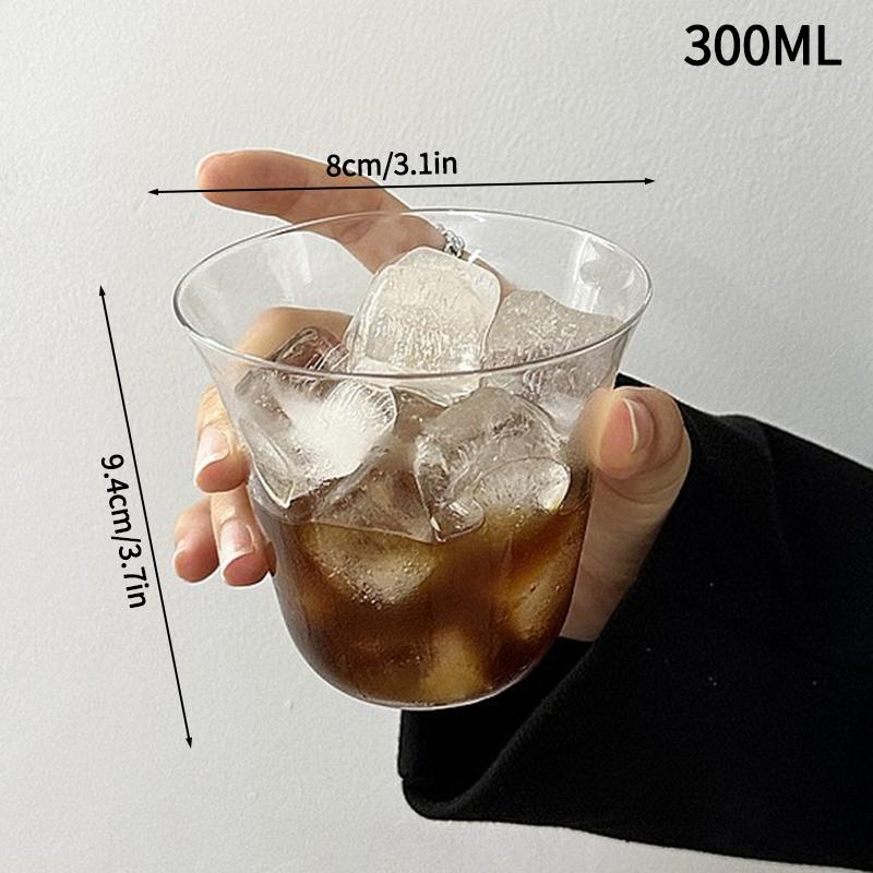 Summer Iced Coffee Cups Clear Glass Cup Milk Juice Water Cup Home Water Glasses Beer Tea Drinking Cup Cocktail Mugs