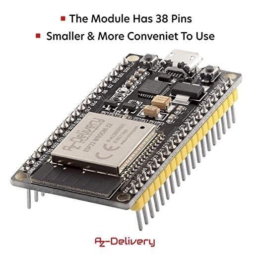 Azdelivery esp32 nodemcu module wlan wifi dev kit c development board avec cp2102 (successeur de esp8266)