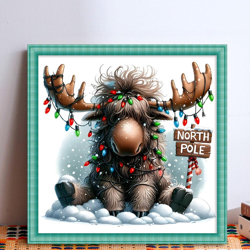 Animal Full 11CT DIY Stamped Cross Stitch Kits 40x40cm Cross Stitch Art and Crafts Kits for Beginners Adults Home Decor