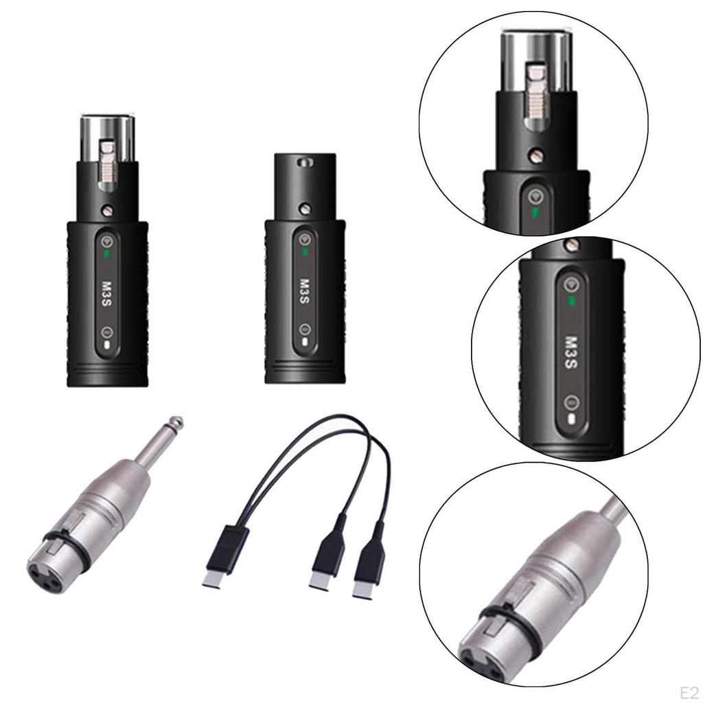 Microphone Transmitter Receiver System Stable Transmission Converter Mic Conversion Kit