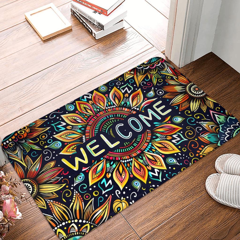 Cute Peacock Pattern Modern Style Front Floor Door Entrance Mats Outdoor Bath Kitchen Doormat Bedroom Carpet Rug