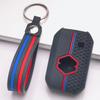 Silicone Car Key Fob Cover for Suzuki Swift Ertiga Ignis Baleno XL7 Ciaz Dzire Wagon with Keychain Honeycomb Texture Shockproof Car Remote Key Sleeve