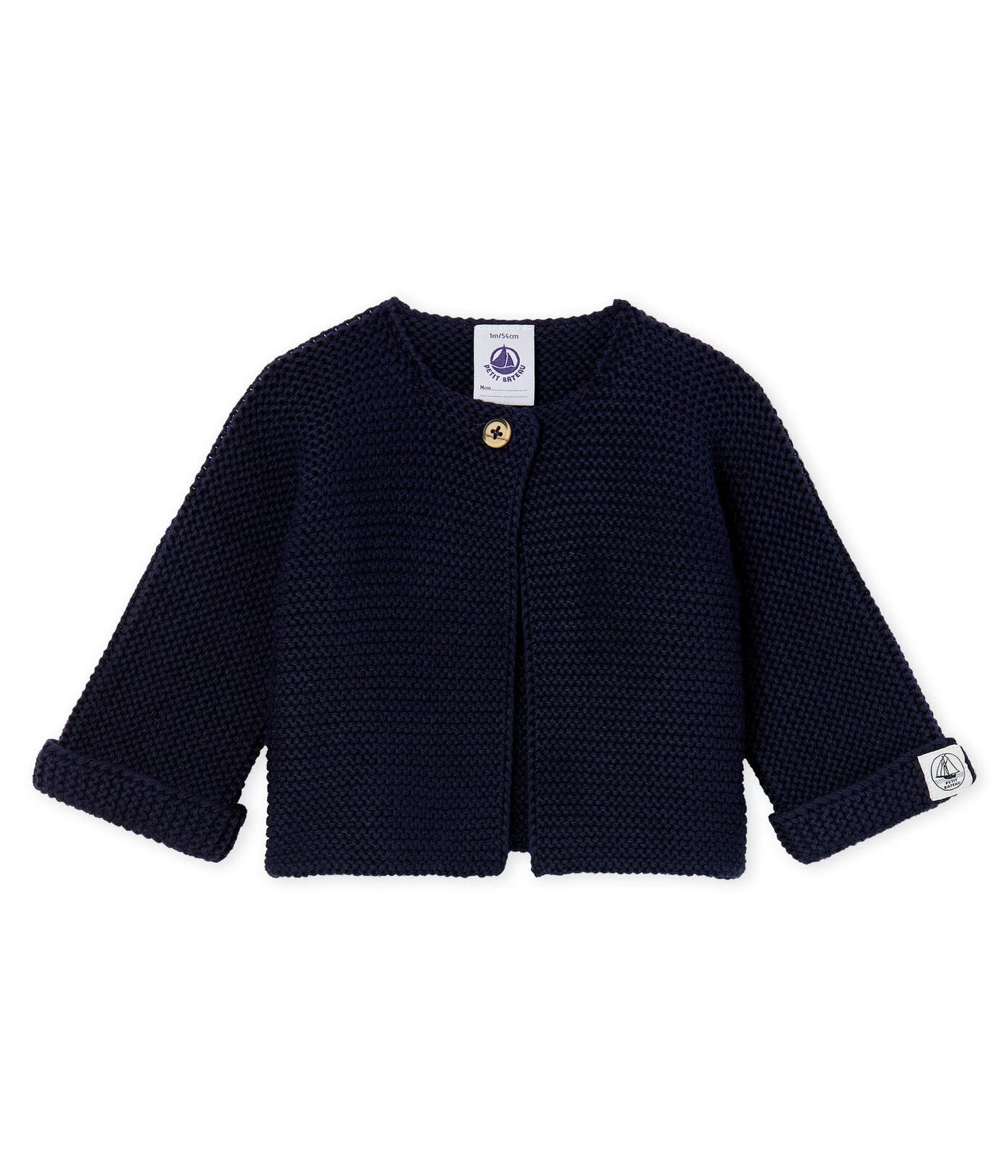 

Petit Bateau Вязаный резинкой кардиган, размер 67 см, для новорожденных/младенцев, (6 месяцев), Темно-синий, 5314801, PB100/PB3