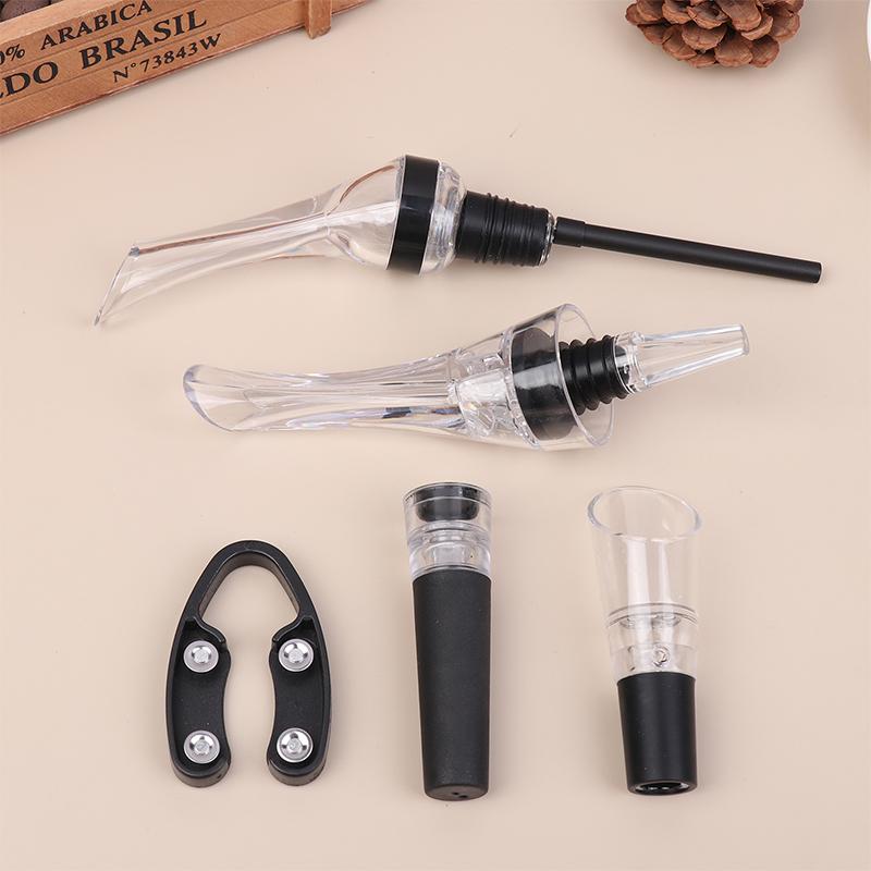 Wine Aerating Pourer Spout Decanter Magic Wine Decanter Wine Aerator Quick Aerating Pouring Tool Pump Portable Filter