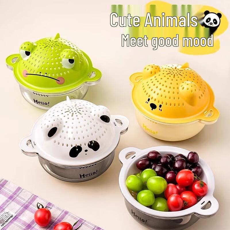 

Kitchen Double-Layer Draining Basket