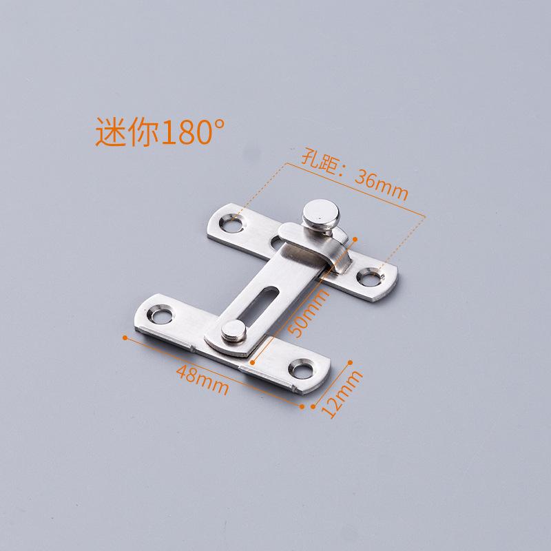 1/2/4PCS180 Degree StainlessSteel Toggle Latch Sliding BarnLock Hardware GateLatches for Window Closet DoorLock Guard Latch Bolt 1PC