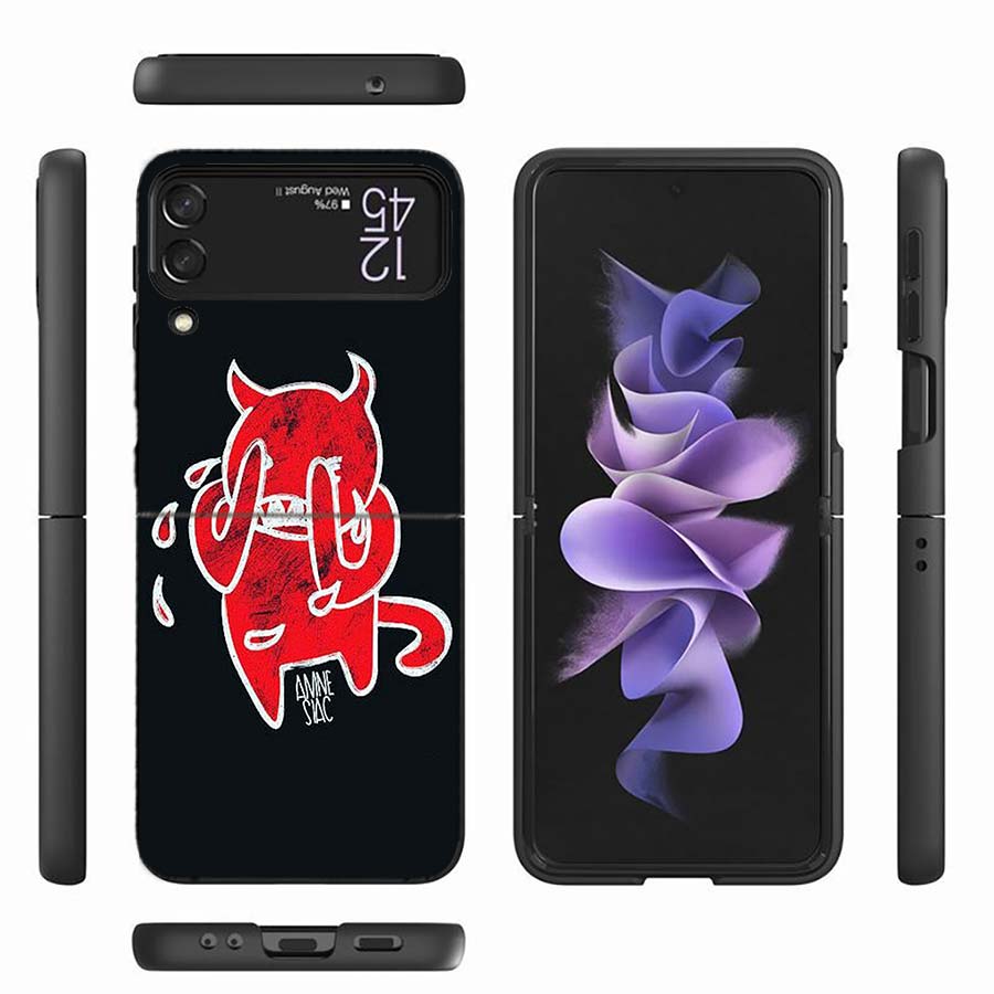 Bnad R-Radiohead Phone Case For Samsung Z Flip 6 7 5G Z Flip 5 Galaxy Z Flip 3 4 5G ZFlip Shockproof Hard Cover TPU PC Coque Cap