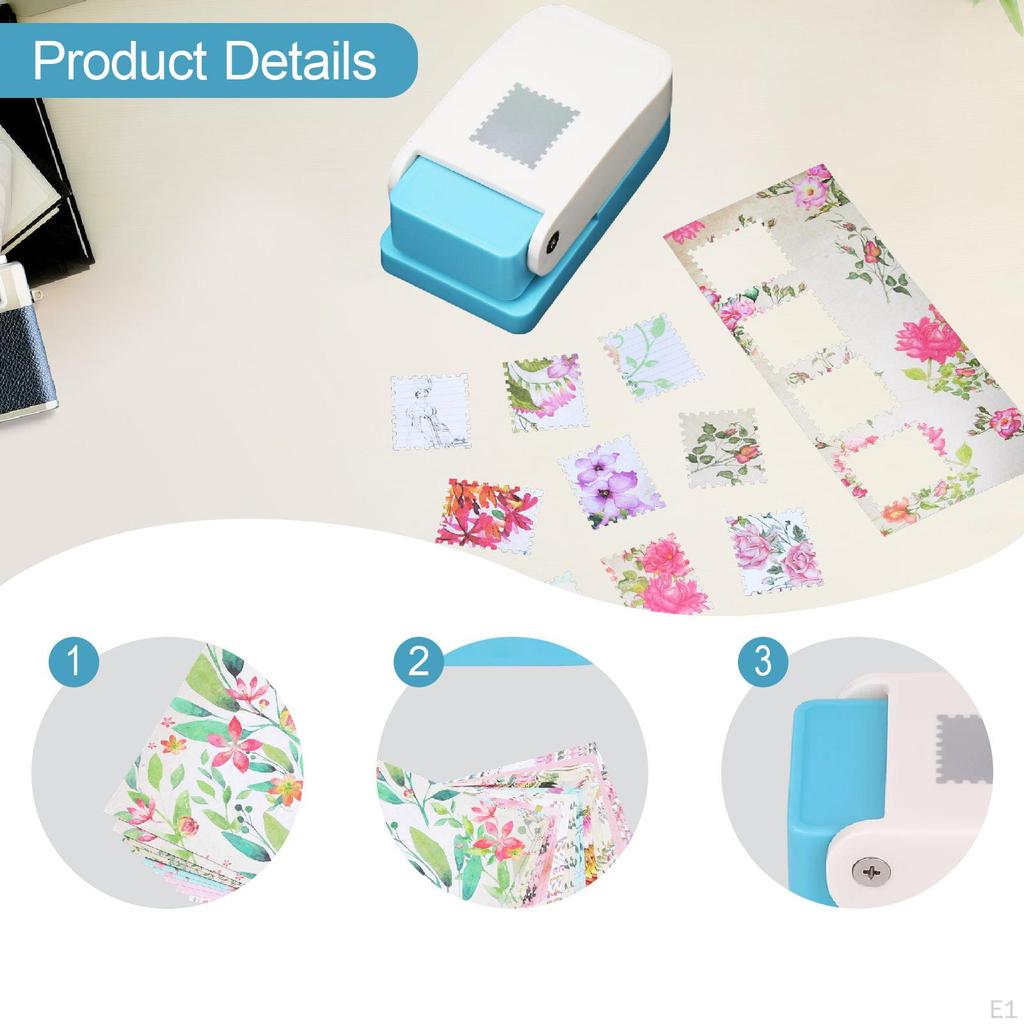 Postage Stamp Punch Paper for Crafting Supplies Embossing Machine Puncher Message
