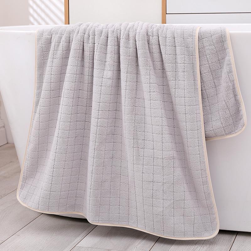 High-Grade Japanese No-Lint Absorbent Bath Towel for Adults - Enlarged Size, Pure Cotton