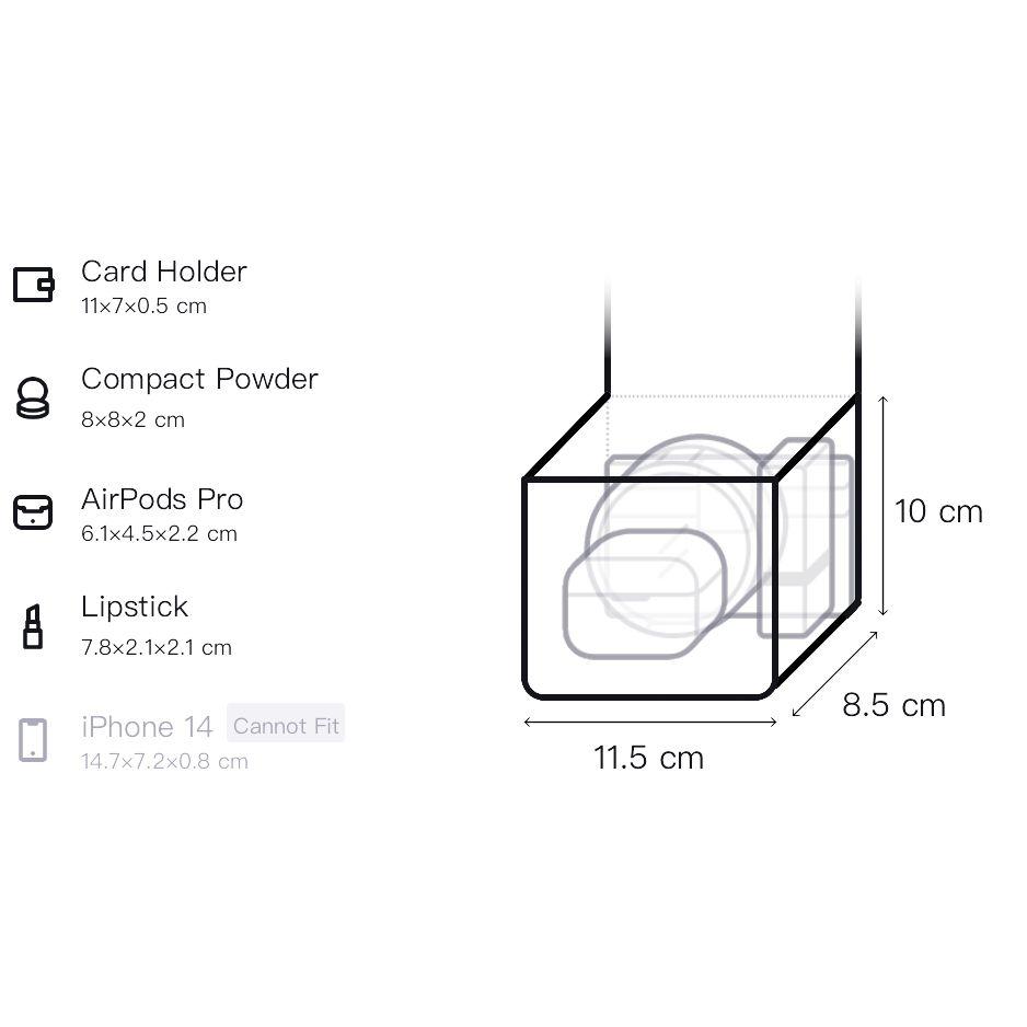 Coach Ava 11 Removable Chain Strap Napa Leather Mini Shoulder Crossbody Bag Women bags Black CY730-IMBLK