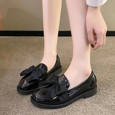 Damskie Buty 2024 Duże Rozmiary Wsuwane Damskie Czółenka Klasyczne Codzienne Czółenka Damskie Kokarda Okrągły Nosek Niski Obcas Buty Damskie Zapatos