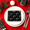20pcs Disposable Napkins with Snowflake Pattern Print for Wedding,Parties,and Daily Use for Thanksgiving Fall Christmas Table Decoration