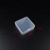 Square Transparent Multipurpose Plastic Storage Box: Ideal for Jewelry, Earphones, Powders, or Small Items.