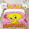 Tweety Bird Pink Background Print 3Pcs Bedding Setduvet Cover With 2 Bedropillowcase Home Birthday Gift