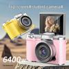 Popular Dual-Camera Retro Digital Camera with HD Selfie and Portable Design for Students