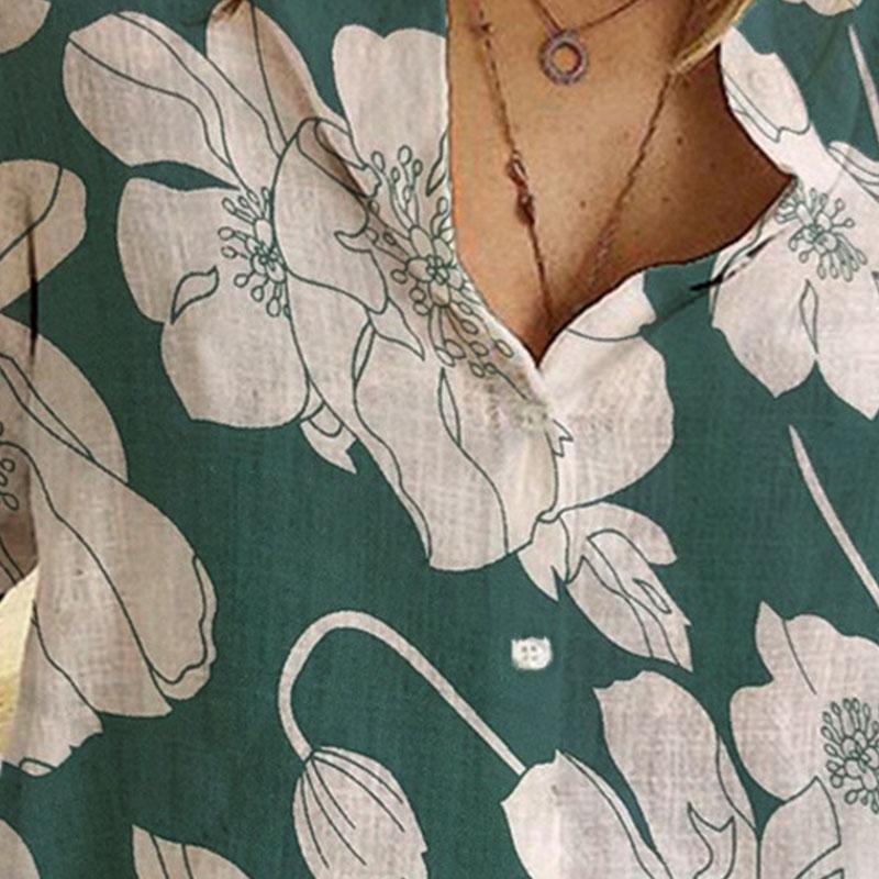 Womens Polyester Blouse Tops Ladies Baggy Long Sleeve Casual T-Shirt