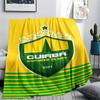 1Pc Cuiabá Esporte Clube Print Flannel Blanket High Quality Warm Comfortable Cover for All Seasons Perfect for Gifts Home Decor