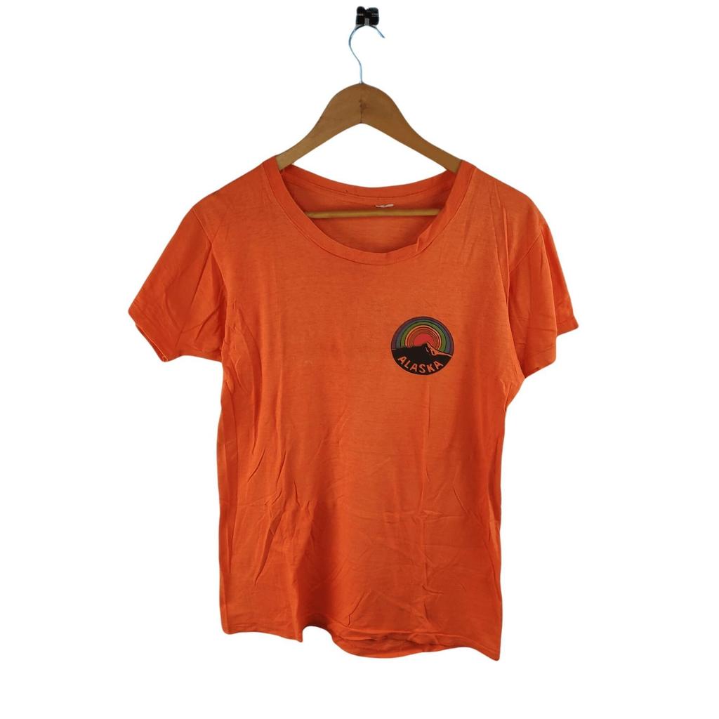 Vtg 70s 80s Alaska Paper Thin Single Stitch Tee