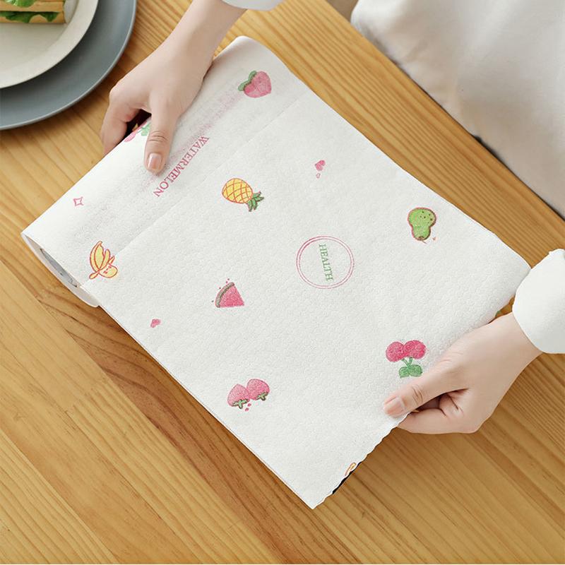50/100Pcs Disposable Cleaning Oil Absorbing Paper Household Kitchen Paper Special Paper Disposable Dishwashing Cleaning Paper
