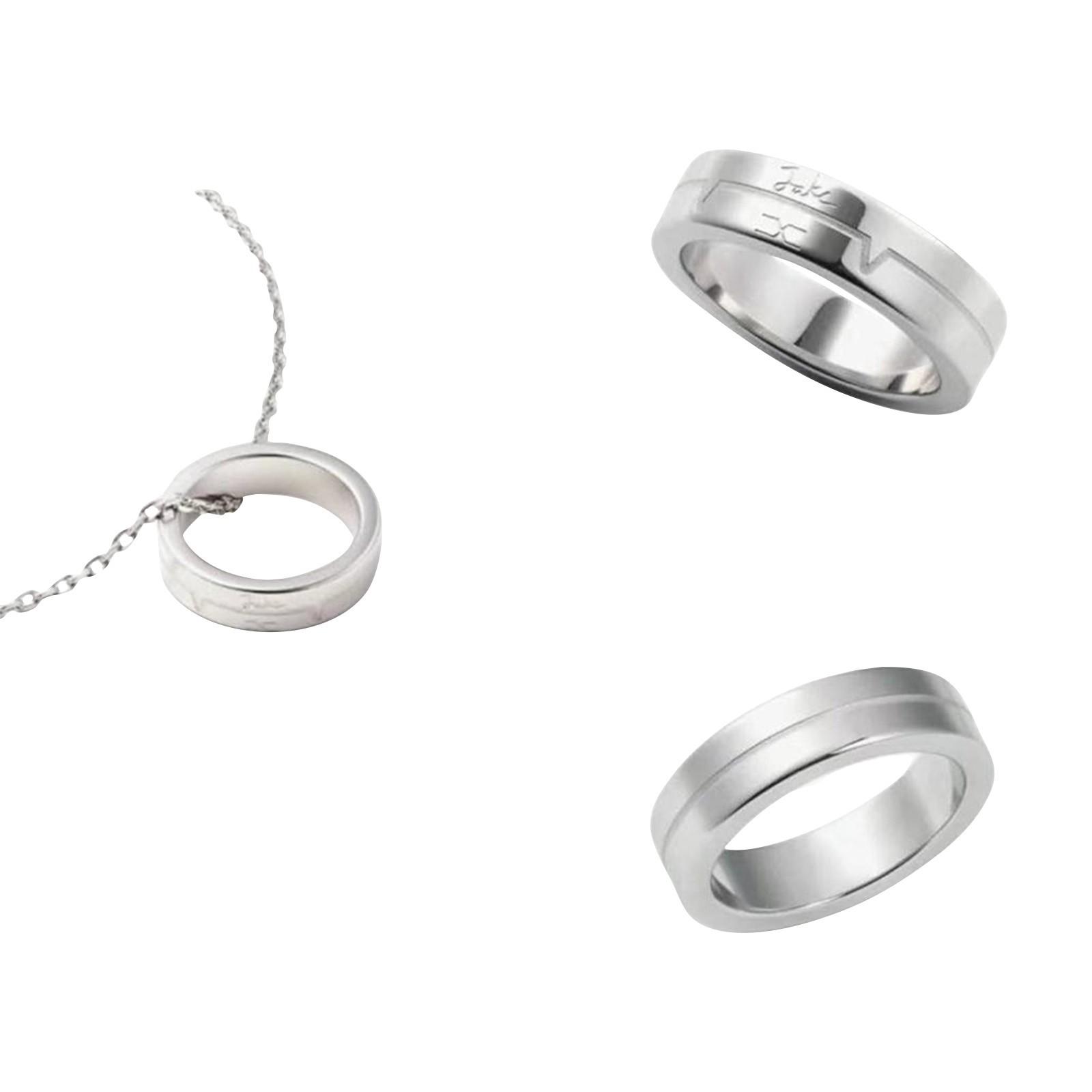 

K-pop айдол ENHYPEN ожерелье-кольцо, подарок ожерелье-кольцо, подарок для фаната, подарок на день рождения(Кольцо + Ожерелье) One Size