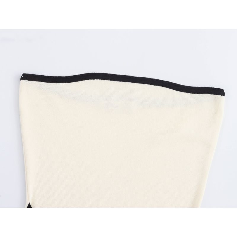 Kaslead New Arrival Women's Clothing Fashion Style Fashion Silm Knitting Tube Top Dress Apron