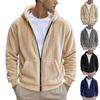 Jachetă cu fermoar pentru bărbați, jachetă cardigan retro cu mânecă lungă