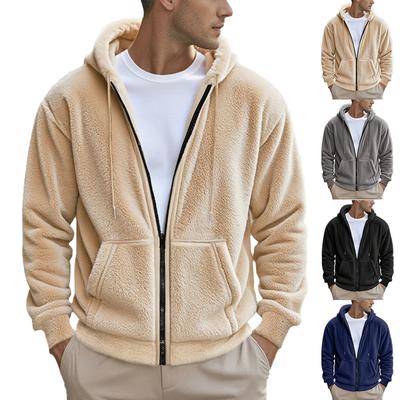 Men'S Zipper Jacket, Casual Retro Long Sleeved Cardigan Jacket