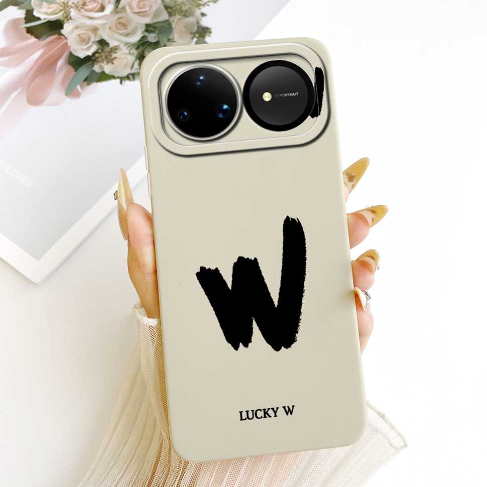 For Huawei nova 15 Ultra 5G Case SLY-AL00 Silicone Cover For Huawei Nova15 Ultra 5G 6.84" Fashion Simple Letters A-Z Phone Shell
