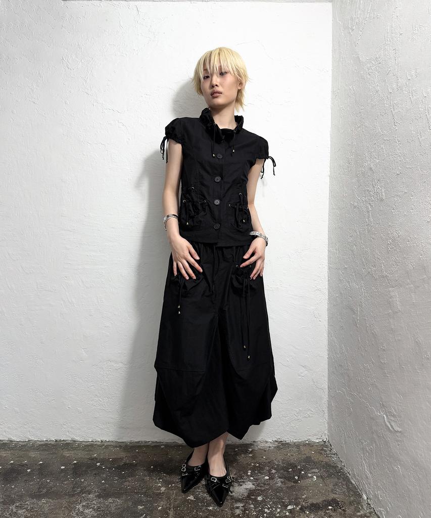 Seutillesseodi Volume Pocket Structured Skirt
