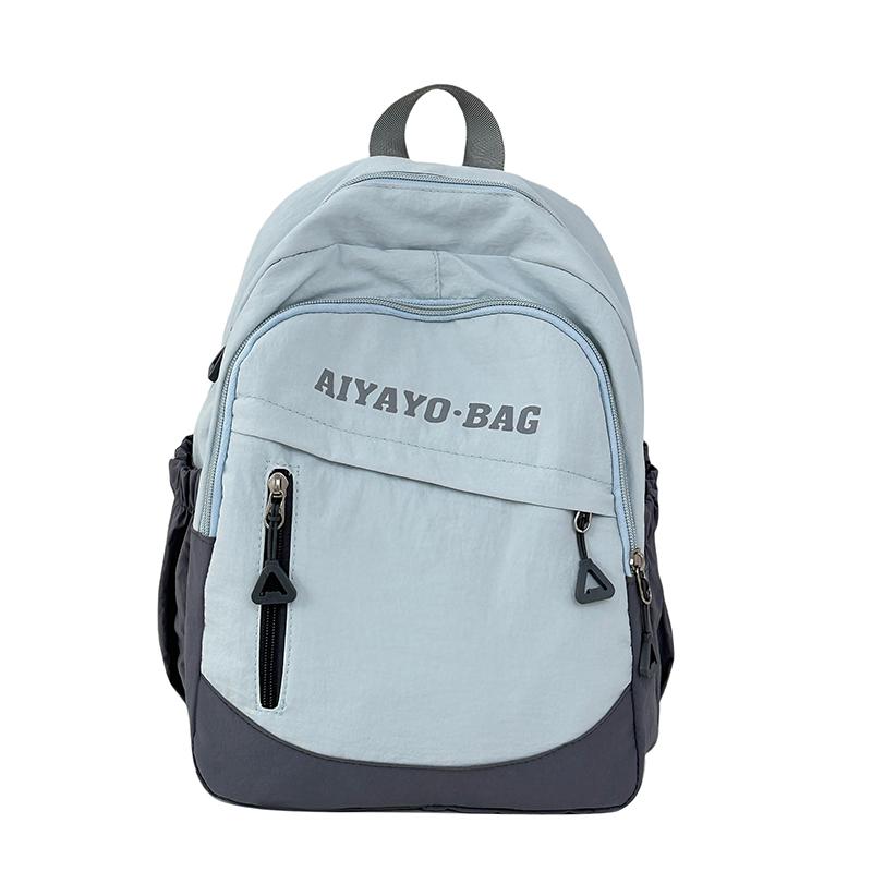 

Легкий детский маленький рюкзак Женский рюкзак с цветовым контрастом синий