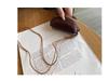Vegetable-Tanned Leather Kisslock Mini Coin Purse - Versatile Neck-Hanging Dumpling-Shaped Wallet