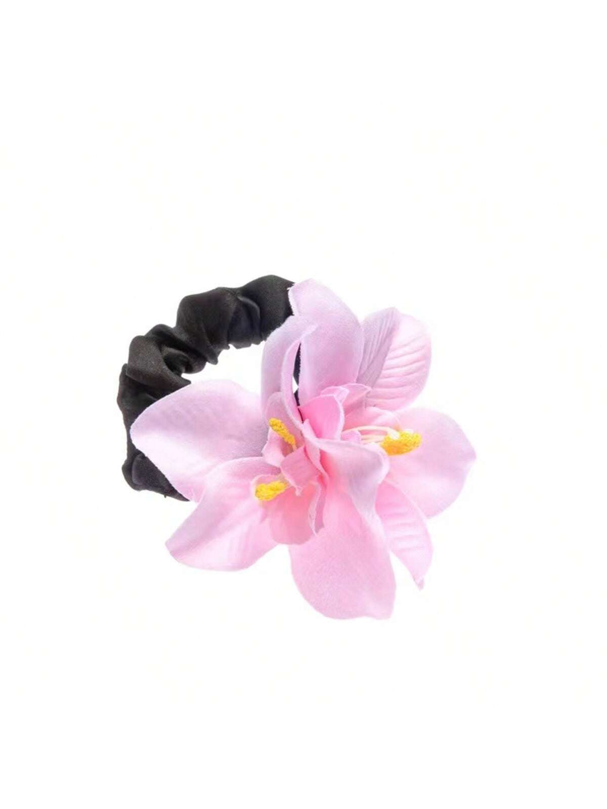 

1 шт. Цвет Имитация Орхидеи Кольцо для Волос Маленький Свежий Цветок Эластичность