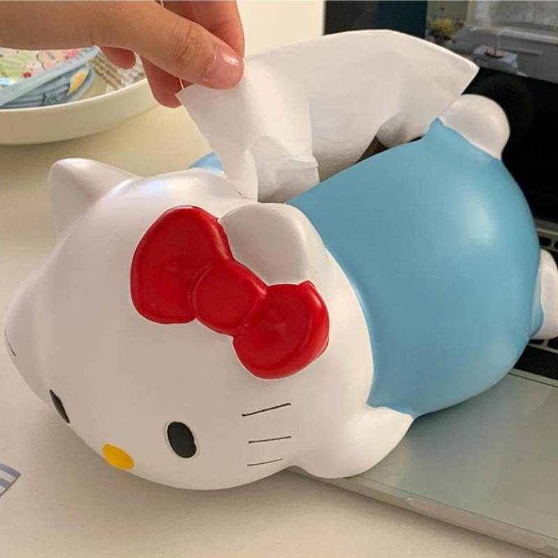 1 st Vardagsrum Sovrum Skrivbordsmodell Prydnader Tecknad Hello Kitty Servettställ Pappersförvaring Barnfödelsedagspresent