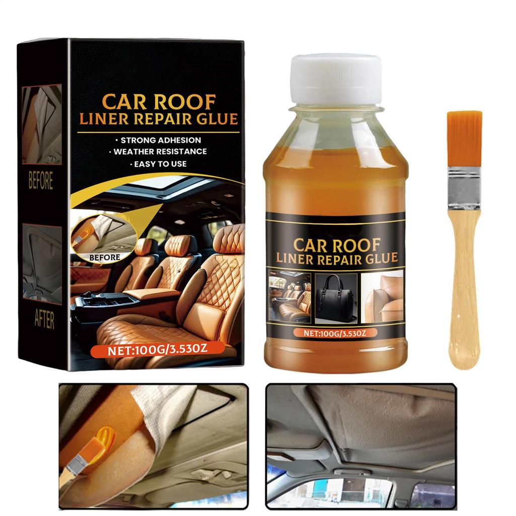 Car Headliner Adhesive Glue High Temperature Resistant Glue for Fabric Foam Fast Drying Strong Bond for Roof Lining Visor 100g