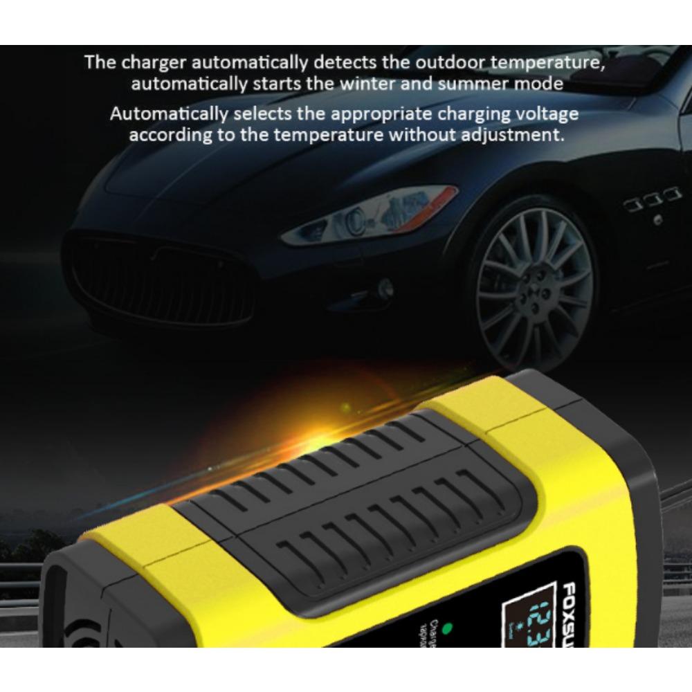 12v 5a Motorcycle Car Pulse Repair Battery Charger With Lcd Display Battery Fully Intelligent Universal Repairable Lead Acid Charger