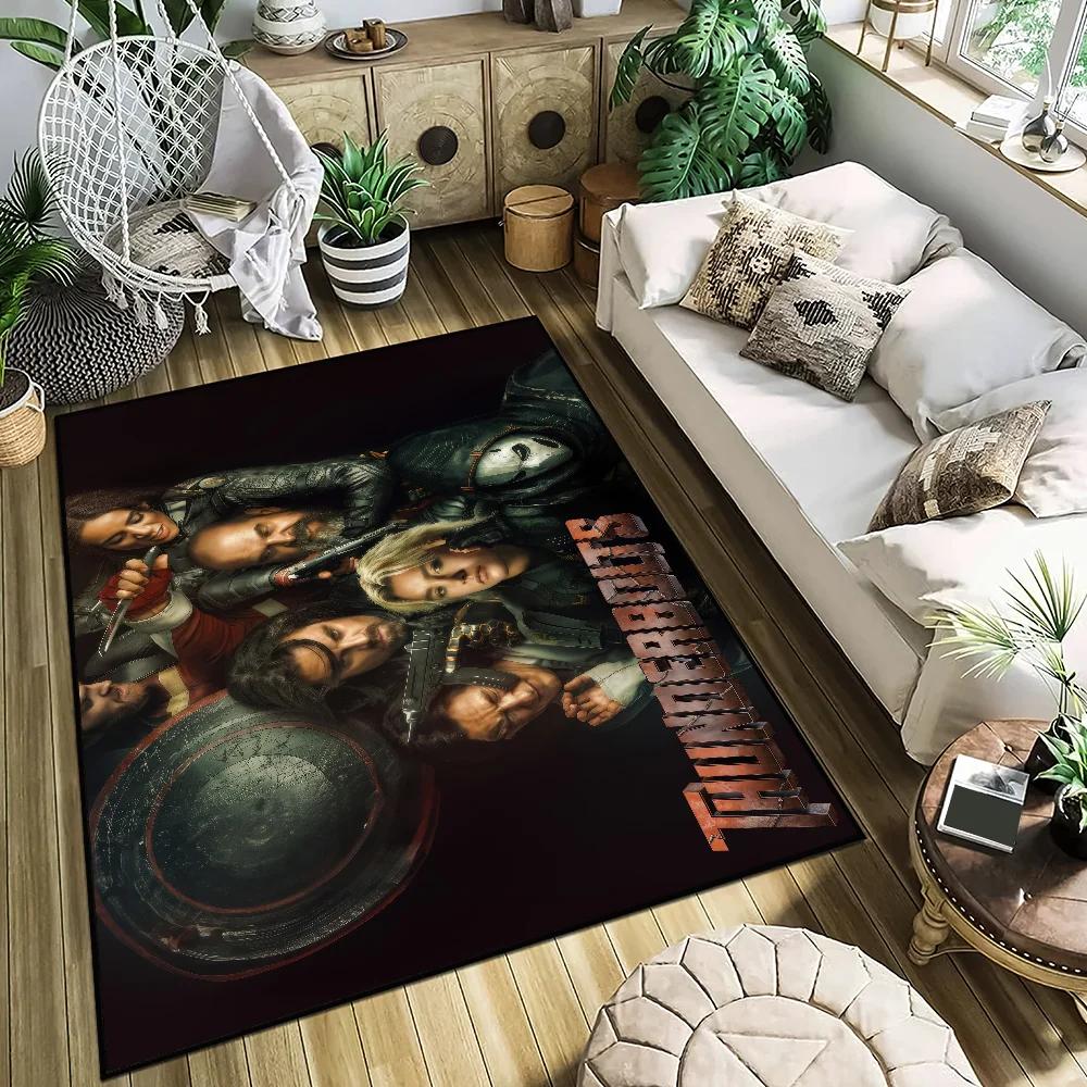 Movie T-Thunderbolts Small Carpet Bedside Kitchen Bath Living Home House Bedroom Floor Mat Doormat Rug Decoration